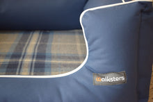 Load image into Gallery viewer, Ultimate Memory Foam Waterproof Dog Bed in Blue Check