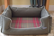 Load image into Gallery viewer, Ultimate Memory Foam Waterproof Dog Bed in Green Check