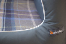 Load image into Gallery viewer, Ultimate Memory Foam Waterproof Dog Bed in Grey Check Fabric Cushion