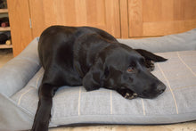 Load image into Gallery viewer, Aviemore Dog Bed in Light Grey Check
