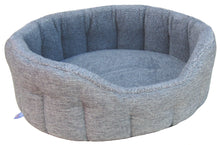 Load image into Gallery viewer, Highland Fleece Dog Bed in Grey