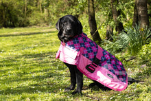 Load image into Gallery viewer, All Seasons Waterproof Dog Coat in Pink Check