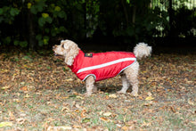 Load image into Gallery viewer, Fleece Lined Reflective Raincoat in Red