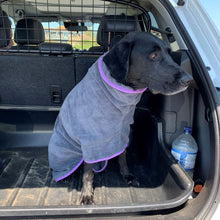 Load image into Gallery viewer, Microfibre Dog Drying Coat - Grey