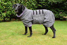 Load image into Gallery viewer, Microfibre Dog Drying Coat - Grey
