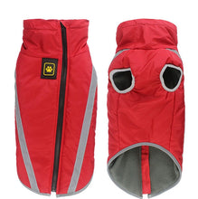 Load image into Gallery viewer, Fleece Lined Reflective Raincoat in Red