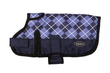 Load image into Gallery viewer, All Seasons Waterproof Dog Coat in Blue Check