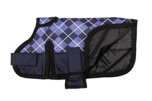 Load image into Gallery viewer, All Seasons Waterproof Dog Coat in Blue Check