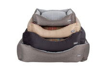 Load image into Gallery viewer, Buckingham Luxury Fabric Dog Bed in Dark Grey
