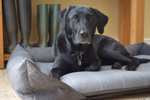 Load image into Gallery viewer, Aviemore Dog Bed in Dark Grey Check
