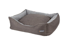 Load image into Gallery viewer, Buckingham Luxury Fabric Dog Bed in Dark Grey
