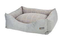 Load image into Gallery viewer, Buckingham Luxury Fabric Dog Bed in Light Grey Check
