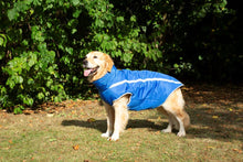 Load image into Gallery viewer, Fleece Lined Reflective Raincoat in Blue
