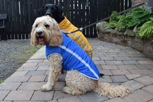 Load image into Gallery viewer, Fleece Lined Reflective Raincoat in Blue
